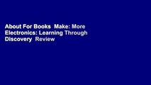 About For Books  Make: More Electronics: Learning Through Discovery  Review