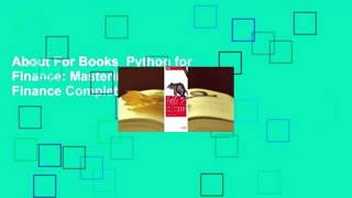 About For Books  Python for Finance: Mastering Data-Driven Finance Complete