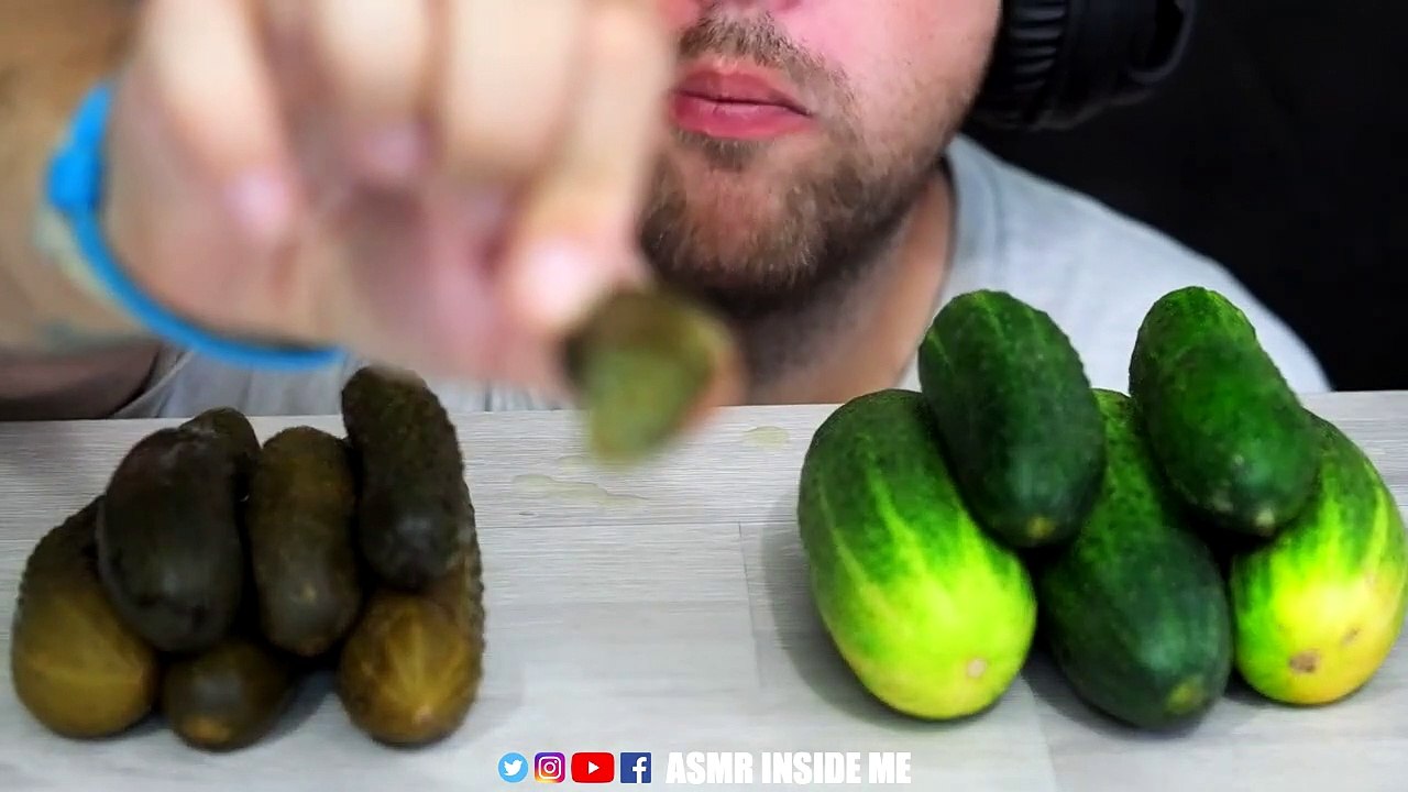 ASMR BATTLE  CRUNCHY FRESH CUCUMBERS  PICKLES | EATING SOUND (NO TALKING)  BEST SOUND