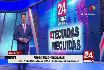 Incendio forestal en Huanta: fuego consume más de 2 mil hectáreas