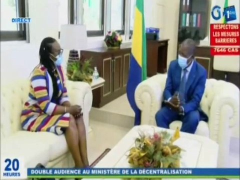 RTG / Double audience entre le Ministre de la décentralisation, la représentante de l’ONUSIDA et le Maire de ZONOE