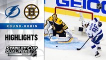 NHL Highlights | Lightning @ Bruins 8/05/2020