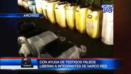 Testigos falsos son usados en casos de narcotráfico
