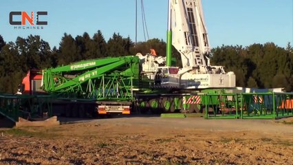 10 Extreme Dangerous Biggest Crane Truck Operator Skill - Biggest Heavy Equ