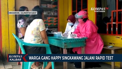 Tim Gugas Covid-19 Singkawang Rapid Test 80 Warga