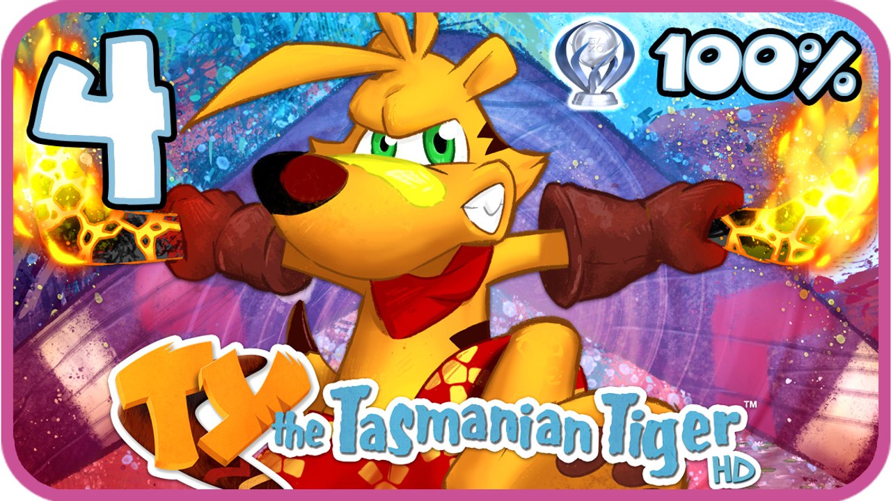 Ty the Tasmanian Tiger HD 100% Walkthrough Part 4 (PS4) Boss 1: Bull's Pen