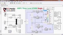 3 Level ANPC Inverter, Single Phase, using SPWM MATLAB Simulink Simulation