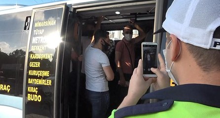 Esenyurt’ta yine aynı manzara; 36 yolcu bir minibüste