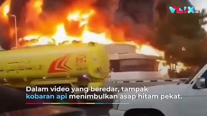 Asap Hitam Pekat! Kebakaran Hebat Lahap Pasar Ajman