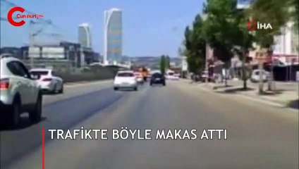 Trafikte böyle görüntülendi, 1228 lira ceza kesildi!