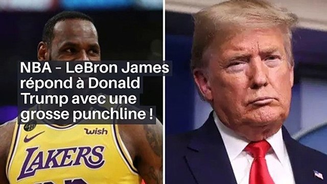 NBA – LeBron James répond à Donald Trump avec une grosse punchline !