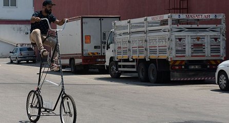 Koronavirüsten korunmak için ‘koronasiklet’ üretti