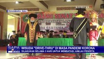 Unik! Universitas Ini Gelar Wisuda Drive Thru, Ada yang Pakai Sepeda Onthel