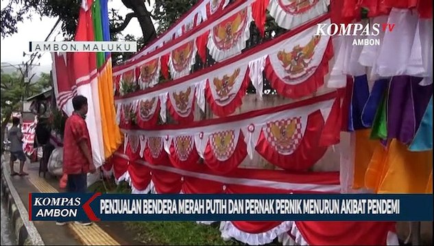 Penjualan Bendera Merah Putih Dan Pernak Pernik Menurun Akibat Pendemi