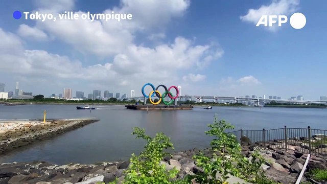 Tokyo: les anneaux olympiques géants retirés pour entretien