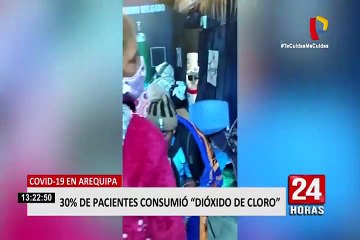 Arequipa: el 30% de pacientes hospitalizados por COVID-19 consumió dióxido de cloro