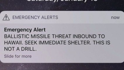 False missile alert sent out in Hawaii