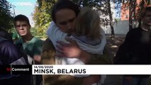 Manifestantes bielorrussos dizem que foram espancados pela polícia