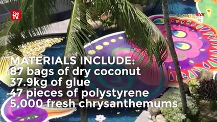 This mega ‘kolam’ project just set a national record