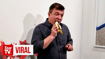 'I'm not sorry,' says performance artist who ate $120k banana