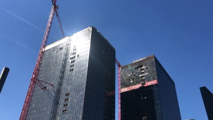 Incendie en cours dans une tour en travaux du quartier Nord à Bruxelles