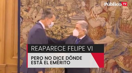 Felipe VI reaparece, pero no dice dónde está Juan Carlos I