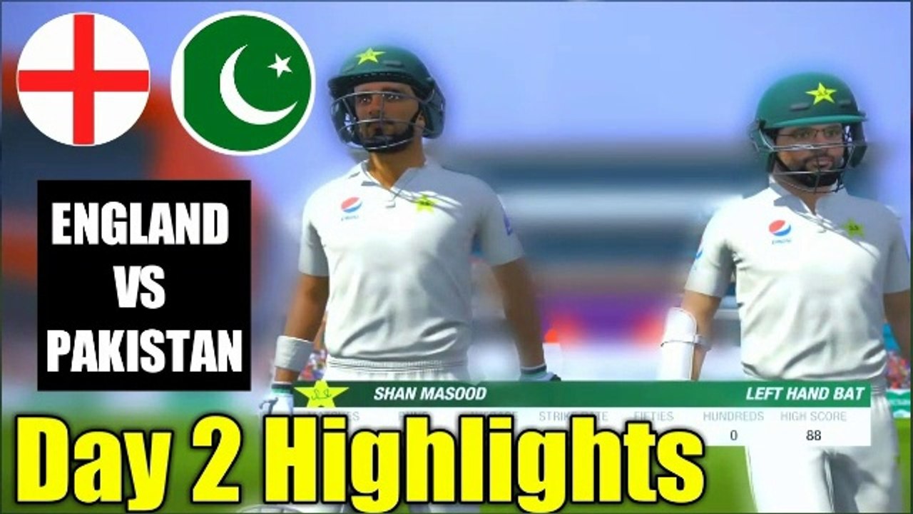 ENGLAND VS PAKISTAN 1ST TEST DAY 2 HIGHLIGHTS IN CRICKET 19 | PC GAMEPLAY