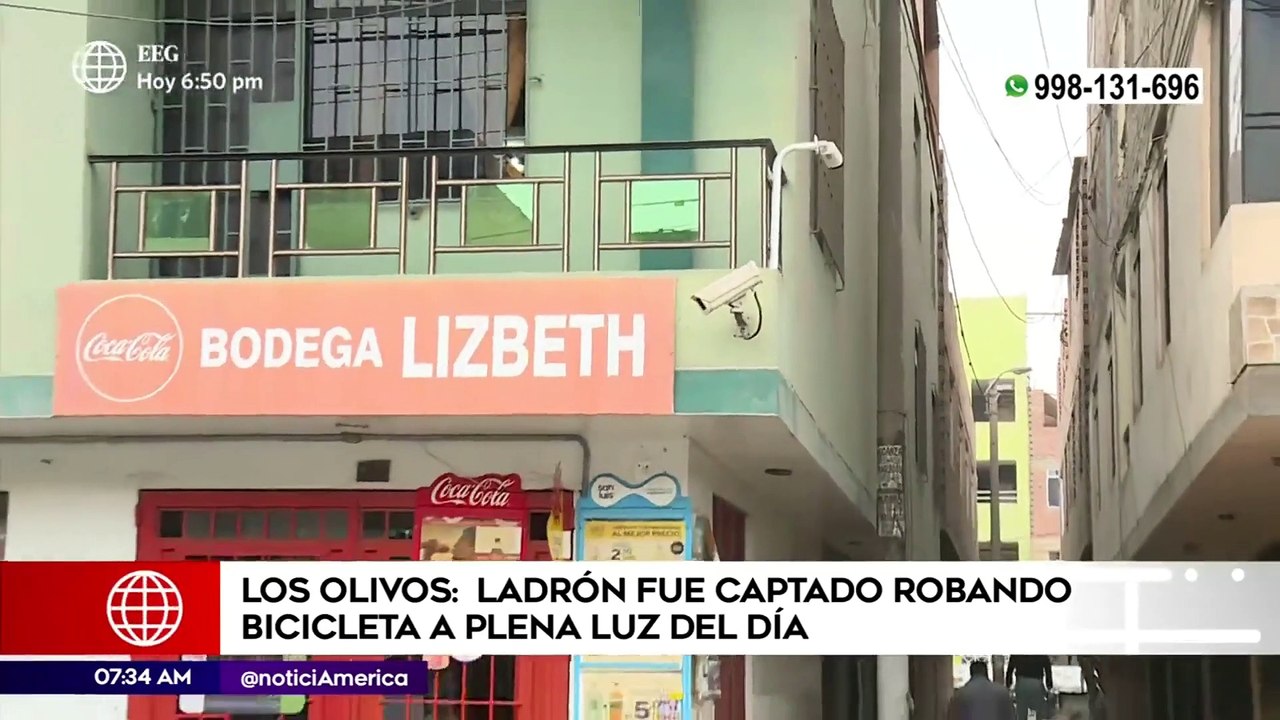 Ladrón fue captado robando bicicleta a plena luz del día | Primera Edición (HOY)