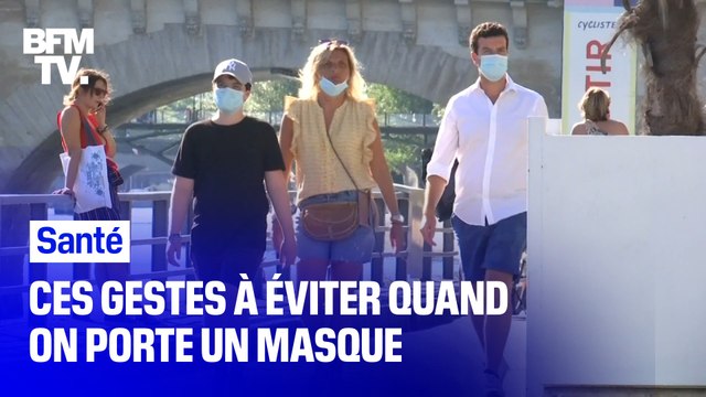 Ces gestes à ne pas faire quand on porte un masque