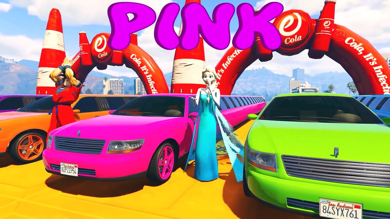 Dessin Animé pour Enfants avec Longues Colorées Voitures et Comptines Bébé