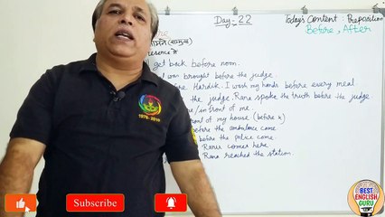 How to use After and Before? | Use of Preposition After | Use of Preposition Before | Prepositions