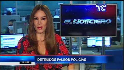 Detuvieron a tres personas que fingían ser policías para delinquir