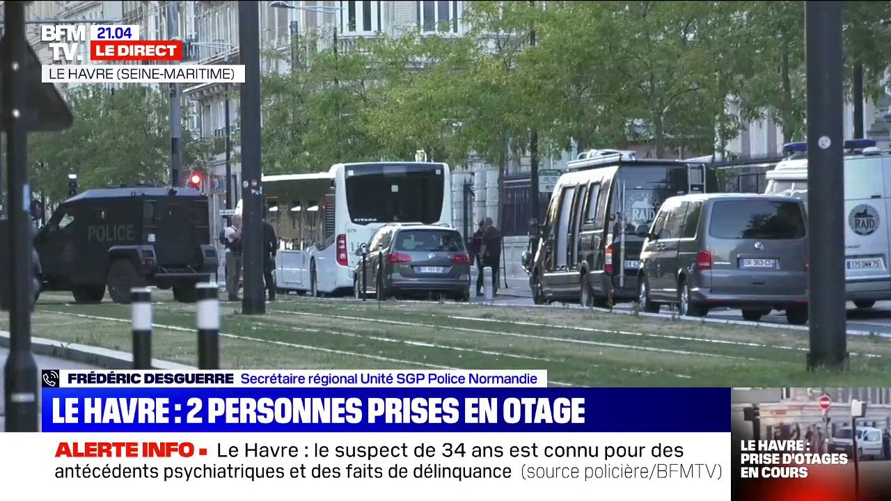 Prise d'otages au Havre: "L'individu est entré dans la banque, pas pour la braquer mais pour faire parler de lui" (Unité SGP Police)