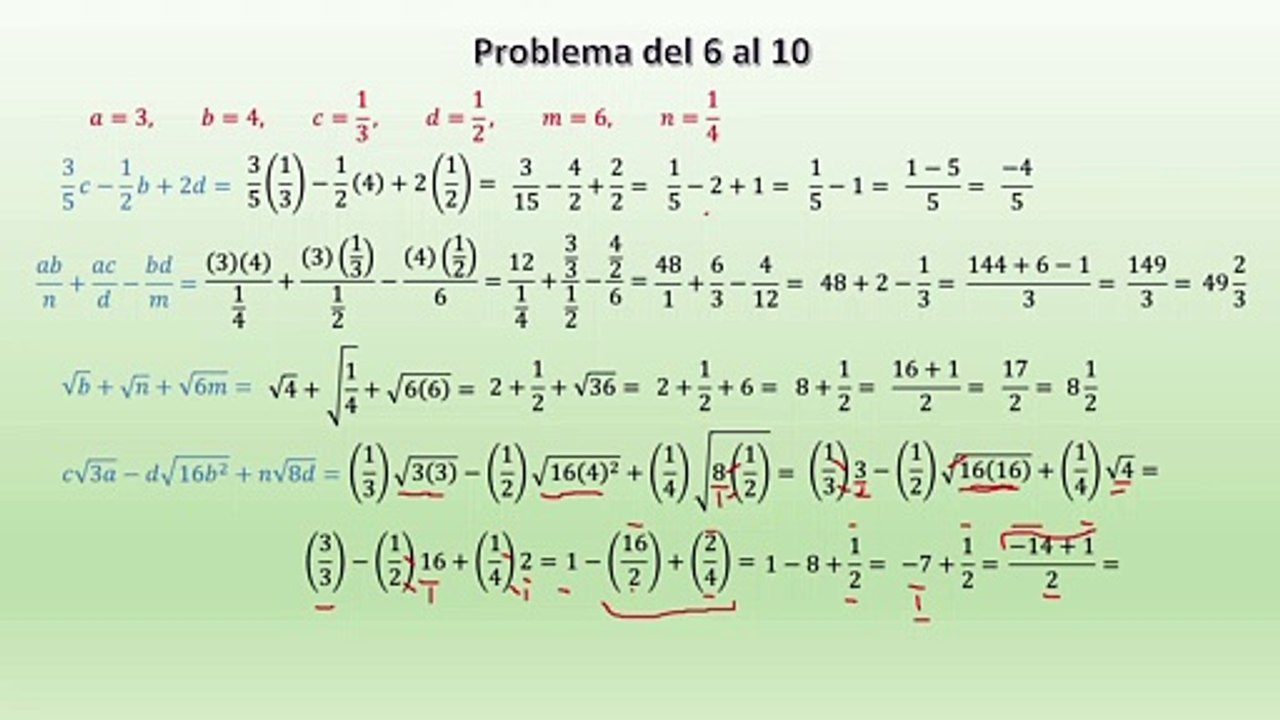 Algebra de Baldor ejercicio 12  (Valor numerico, expresiones algebraicas compuestas) solucionado