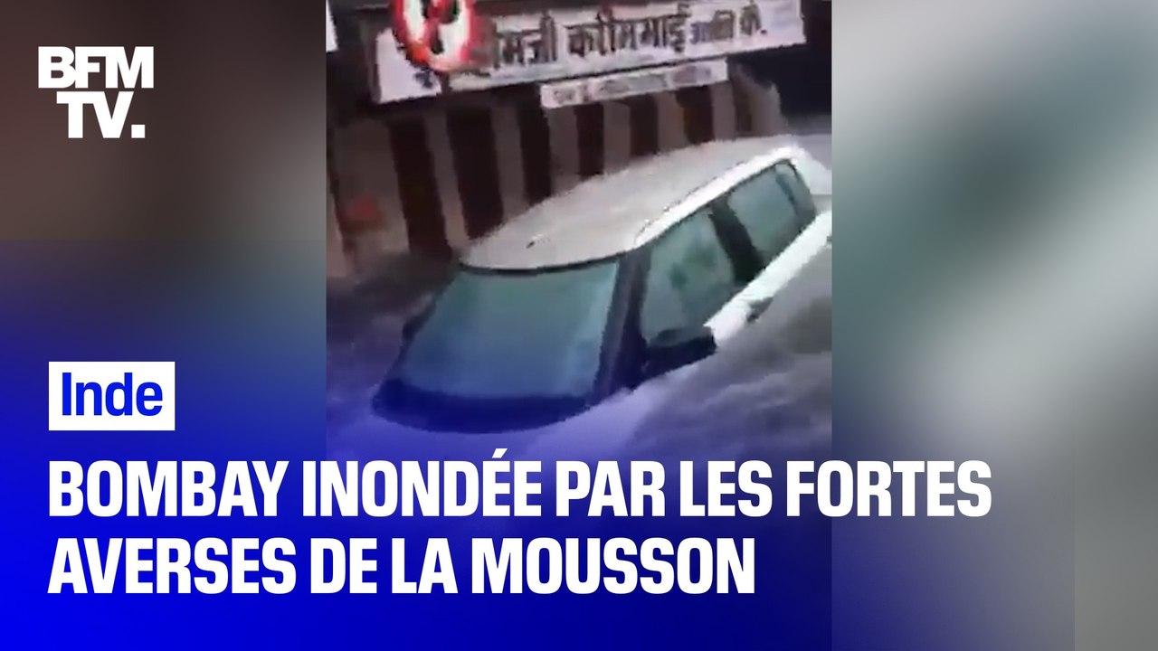 Inde: Bombay inondée par les fortes averses de la mousson