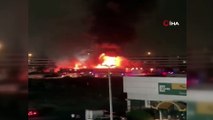 - Suudi Arabistan'da tren istasyonunda korkutan yangın