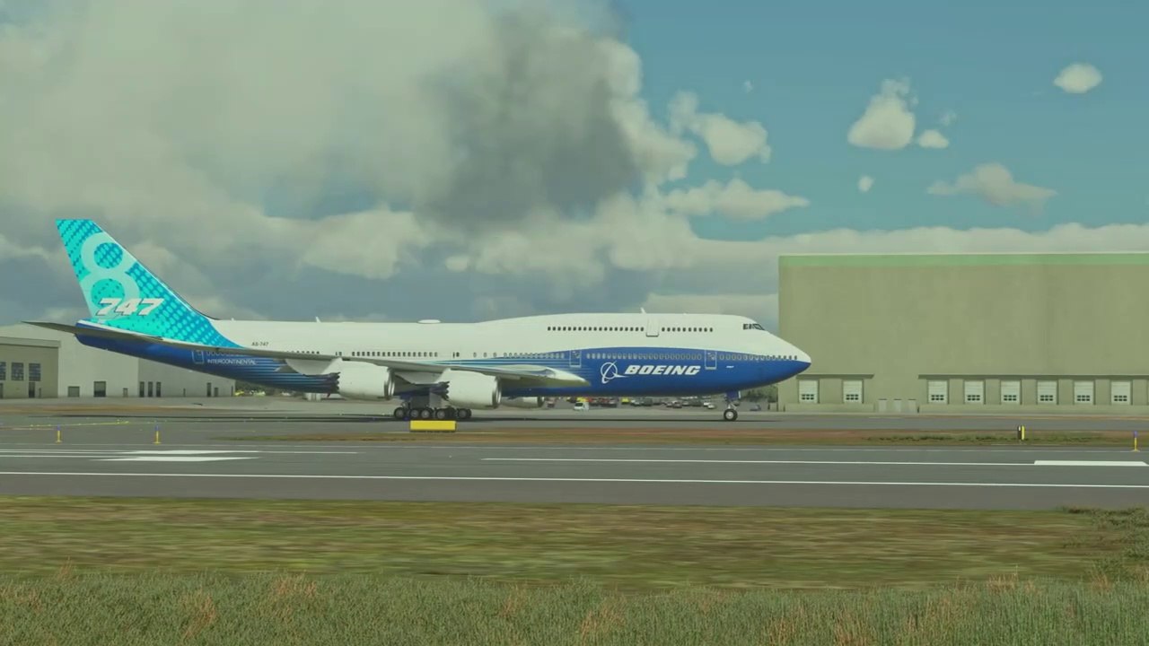 Flight Simulator 2020 - Boeing 747-8 Takeoff and Landing in Seattle - 4K HDR