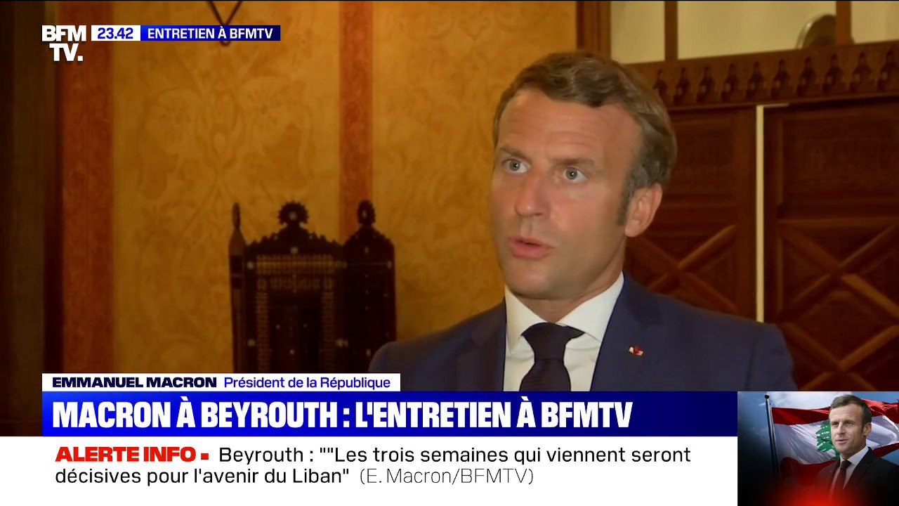 Pour Emmanuel Macron, "les trois semaines qui viennent sont décisives pour l’avenir du Liban"