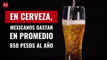 En cerveza, mexicanos gastan en promedio 850 pesos al año