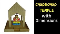 DIY Cardboard Temple | Ganesh Temple Making at Home with Cardboard | Ganesh Chaturthi Special 2020 | Cardboard Craft Ideas for Ganesh Chaturthi