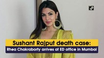 Sushant Rajput death case: Rhea Chakraborty arrives at ED office in Mumbai