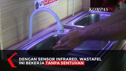 Mahasiswa Surabaya Buat Wastafel Inframerah untuk Tugas KKN