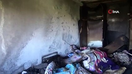 Klimanın bomba gibi patladığı ev harabeye döndü