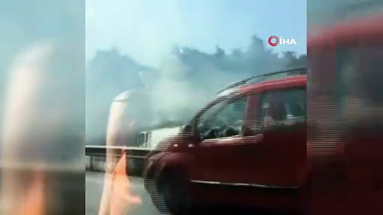 Bursa İstanbul karayolunda korku dolu anlar