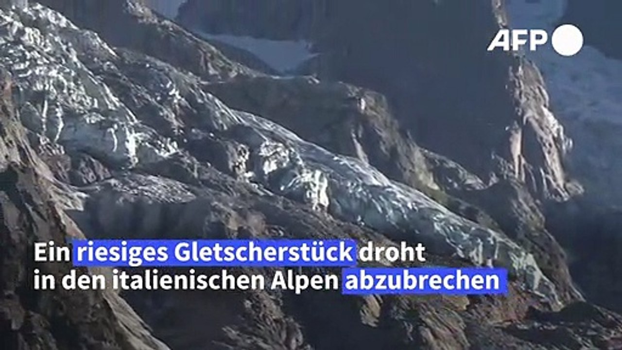 Gletscher am Mont Blanc droht Absturz - Gemeinde evakuiert