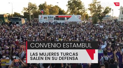 下载视频: Las mujeres turcas se manifiestan para defender el Convenio de Estambul