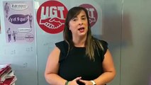 Cristina Antoñanzas, vicesecretaria general de UGT, pide la regulación por ley del derecho a la desconexión laboral