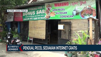 Penjual Pecel Sediakan Internet Gratis untuk Sekolah Online