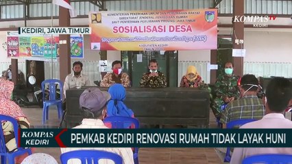 Melalui Program BSPS Pemkab Kediri Berikan Bantuan Renovasi Rumah Tidak Layak Huni