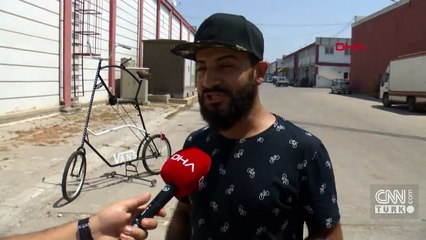 Son dakika... Koronavirüs için özel bisiklet tasarladı | Video